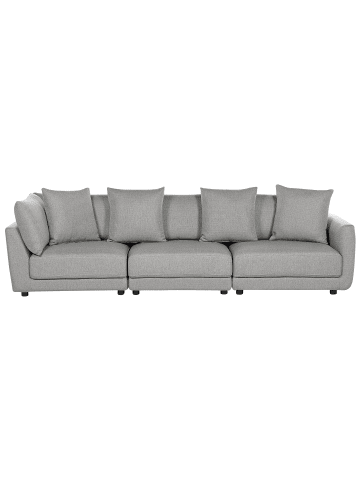 Beliani 3-Sitzer Sofa SIGTUNA in Grau/Schwarz - (W) 300 x (H) 86 x (L) 102 cm