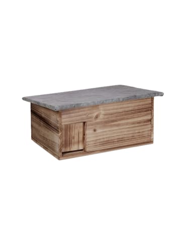relaxdays Igelhaus in Geflammt - (B)46 x (H)21 x (T)34 cm
