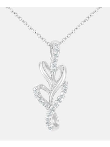 Diamant L'éternel Halskette mit Anhänger aus 375 Weißgold mit Diamant