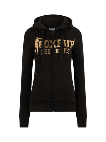 Boxeur des Rues Sweatjacke Basic Logo Full Zip in Black-Gold