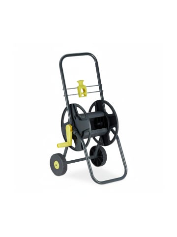 relaxdays Schlauchwagen in Grau-Gelb - (B)44 x (H)76,5 x (T)41 cm