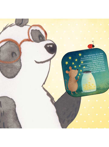 Mr. & Mrs. Panda gläseruntersetzer Maus Sterne Design mit Spruch in Weiß