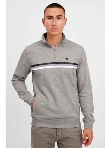 BLEND Sweatshirt BHJannes 20713584 ME Stricktroyer mit Reißverschluss in Grau