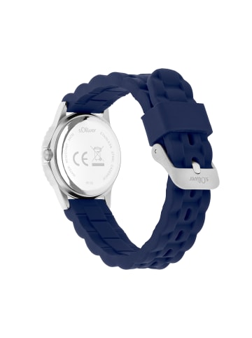 s.Oliver Armbanduhr für coole Kids in blau