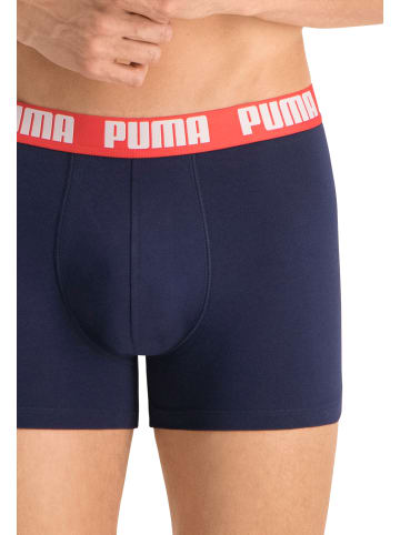 Puma Boxershort 4er Pack in Blau/Grau Melange