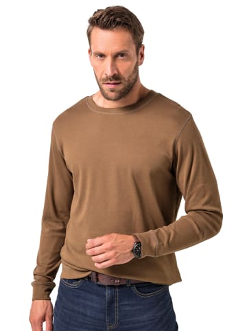 JP1880 Kurzarm T-Shirt in holzbraun