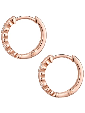 Rafaela Donata Creolen Herz Sterling Silber Zirkonia in roségold