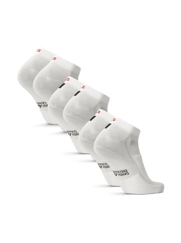 DANISH ENDURANCE Socken Aero Cycling Low-Cut in white/white/black