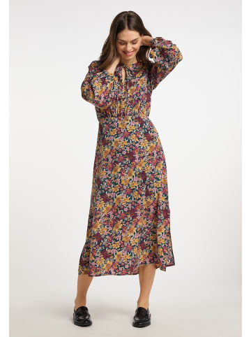 Usha Damen Maxikleid Mit Blumenprint in Grün Mehrfarbig