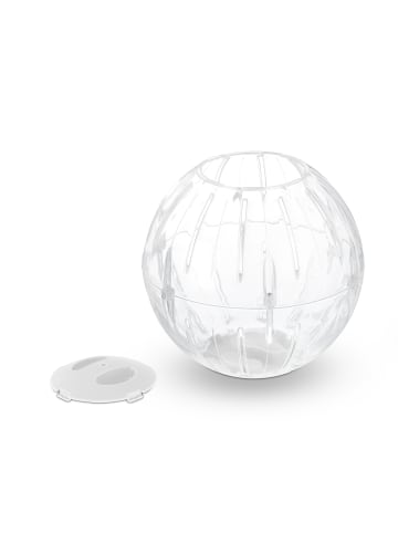 relaxdays Hamsterball in Transparent/ Weiß - Ø 18,5 cm