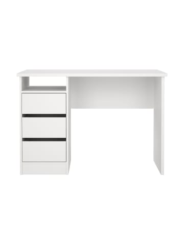 ebuy24 Schreibtisch FunctionPlus Weiß 110 x 49 cm