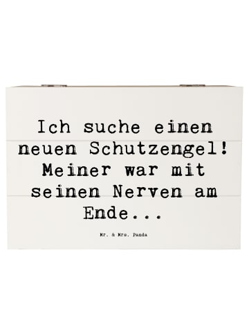 Mr. & Mrs. Panda Box Spruch Neuer Schutz mit Spruch in Weiß