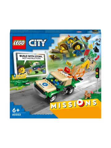 LEGO LEGO 60353 City Tierrettungsmissionen mit Pickup, 3 Minifiguren und Tierfiguren