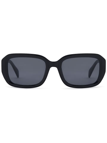 styleBREAKER Retro Sonnenbrille in Schwarz / Grau getönt