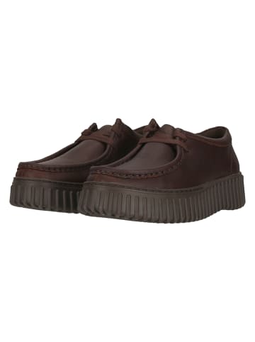 Clarks Schnürschuh Torhill Bee in 5228 Dark Brown Lea
