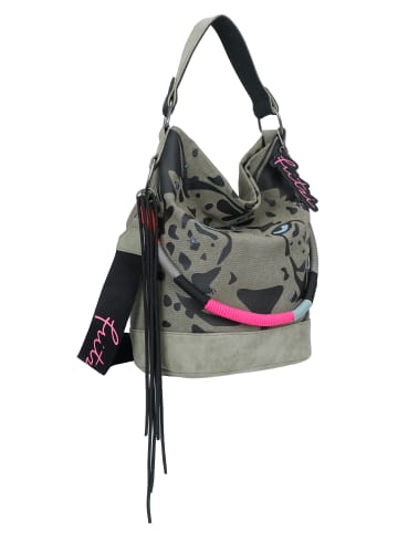 Fritzi aus Preußen Schultertasche 'Izzy07 Olga Limited Canvas Panther Spotty' in Panther Spotty