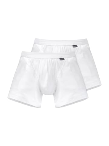 Schiesser Retro Short / Pant Cotton Essentials Authentic in Weiß