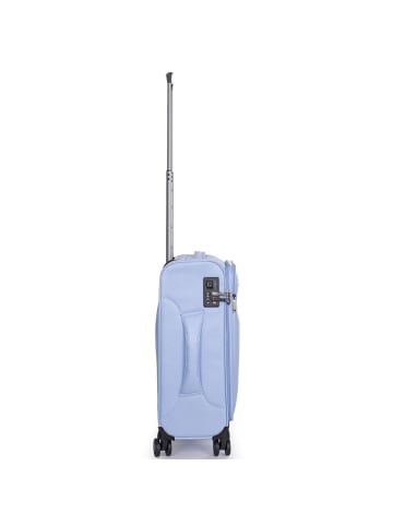Stratic Stratic Light + 4 Rollen Kabinentrolley 55 cm in light blue