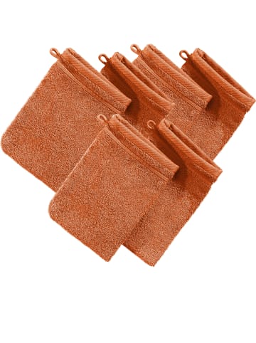Erwin Müller Frottier Waschhandschuh 6er-Pack Heidelberg in terra
