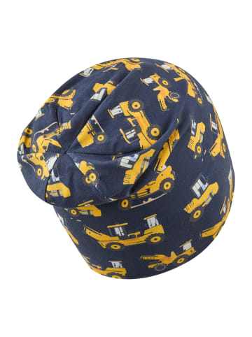 Sterntaler Beanie Baustelle in marineblau
