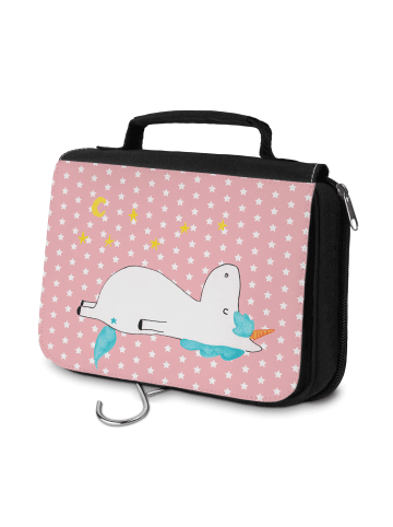 Mr. & Mrs. Panda badtasche Einhorn Sternenhimmel ohne Spruch in Rot Pastell