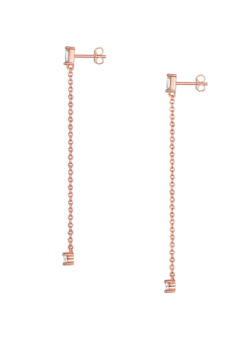 Glanzstücke München Ohrhänger aus Sterling Silber mit Zirkonia in roségold