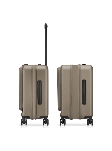 Roncato Florence 4-Rollen Kabinentrolley 55 cm mit Dehnfalte Laptopfach in champagne