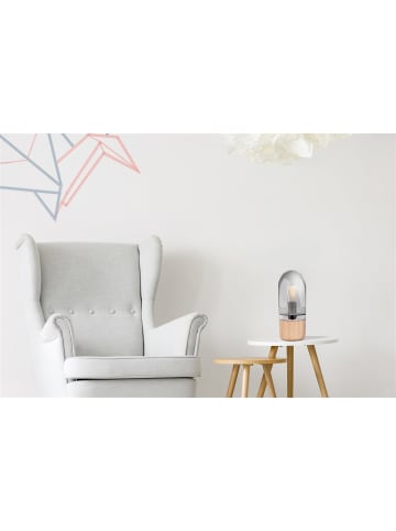Kayoom Tischlampe Malbi 525 in grau - holz
