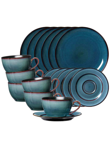 Ritzenhoff & Breker 18er Set Kaffeeservice Bali in blau
