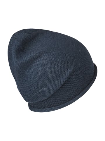 Sterntaler GOTS Strickmütze Rollrand in marineblau