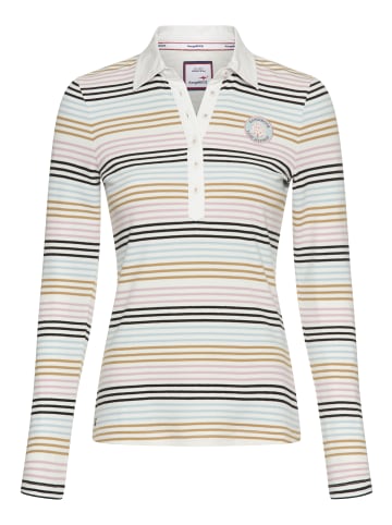 Kangaroos Poloshirt in Ecru gestreift