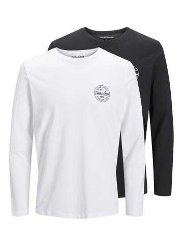 Jack & Jones Jack & Jones Sweatshirt MORE Langarmshirt Doppelpack in multicolor
