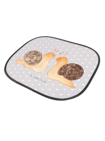 Mr. & Mrs. Panda Sonnenschutz Schnecken Liebe ohne Spruch in Grau Pastell