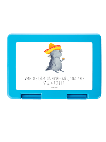 Mr. & Mrs. Panda Bentobox Axolotl Tequila mit Spruch in Weiß