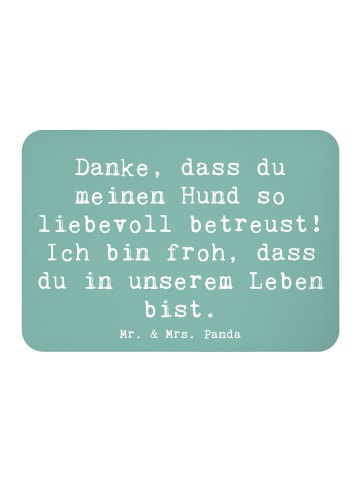 Mr. & Mrs. Panda haftmagnet Spruch Danke Hundesitter mit Spruch in Meeresbrise