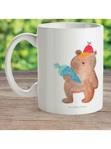 Mr. & Mrs. Panda Plastikbecher Bär Schultüte ohne Spruch in Weiß