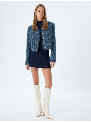 KOTON Blazer in Blau Gemustert