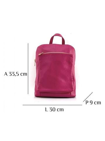 Florence Leder Cityrucksack Florence Rucksack schwarz ca. 30cm