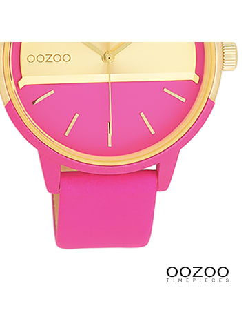 Oozoo Analog-Armbanduhr Oozoo Timepieces pink groß (ca. 42mm)