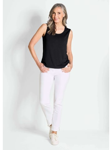 GOLDNER Kurzgröße:  Doppelpack aus weichem Viskose-Jersey in schwarz / weiß