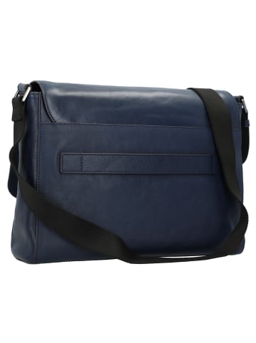 The Bridge Damiano Aktentaschen Messenger Leder 37 cm Laptopfach in oltremare