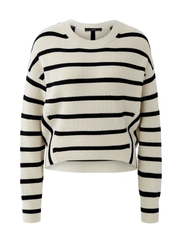 Oui Pullover in white black