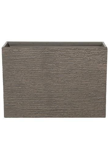 Beliani Outdoor Blumentopf EDESSA in Braun - (W) 80 x (H) 56 x (L) 34 cm