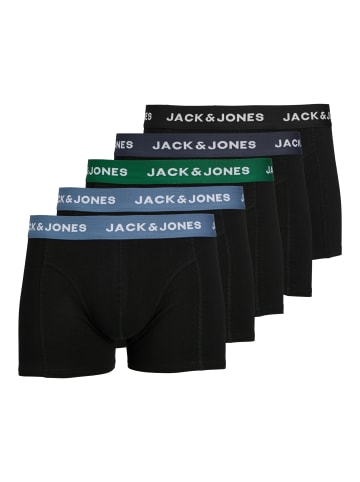 Jack & Jones Boxershorts 5er-Pack Basic Set Trunks Unterhosen JACSOLID in Blau