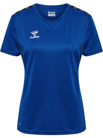 Hummel Sportshirt "Hmlauthentic Pl Jersey S/S Woman" in Blau