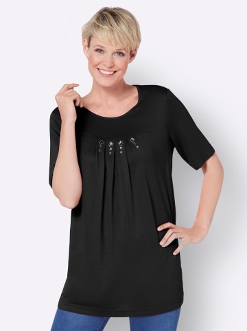 Sieh an! Kurzarm-Shirt in schwarz