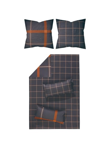 LOOKS by Wolfgang Joop Mako-Satin Wendebettwäsche in anthrazit-orange