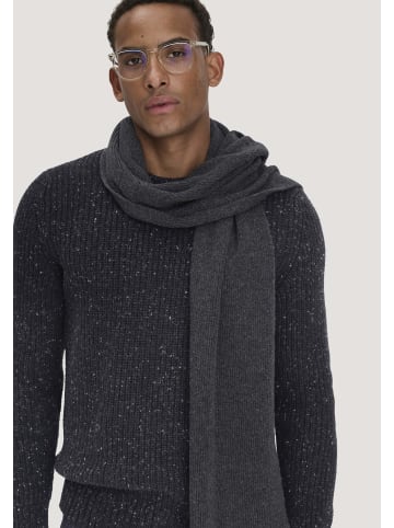 Hessnatur Hessnatur Strickschal aus Bio-Merinowolle mit recycelter Wolle und Bio-Baumwolle in anthrazit