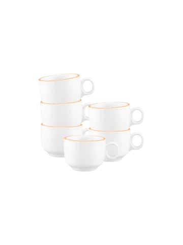 Seltmann Weiden 6er Set Espressotassen Sento Home Pure Lines in 80 ml in Mango Orange