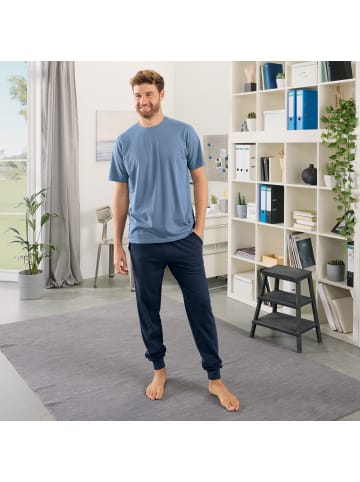 REDBEST Single-Jersey Hose, lang mit Bündchen in marine